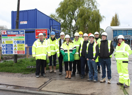 Construction students from Warrington Collegiate visit our Fit City Irlam project as part of their Health & Safety studies.